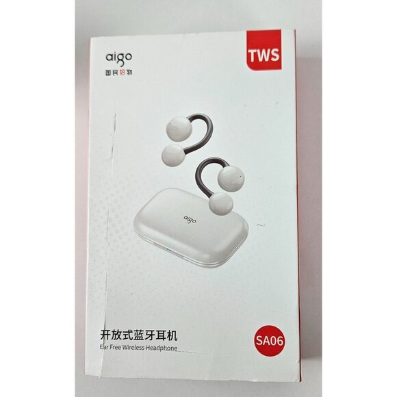 Aigo SA06 Wireless Bluetooth Earphones Ear Clip 70-Hour Battery ENC Noise Cancel - Picture 2 of 6